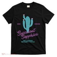 Lesbian Succulent Sapphics Plant Lesbian T-Shirt thumb 0