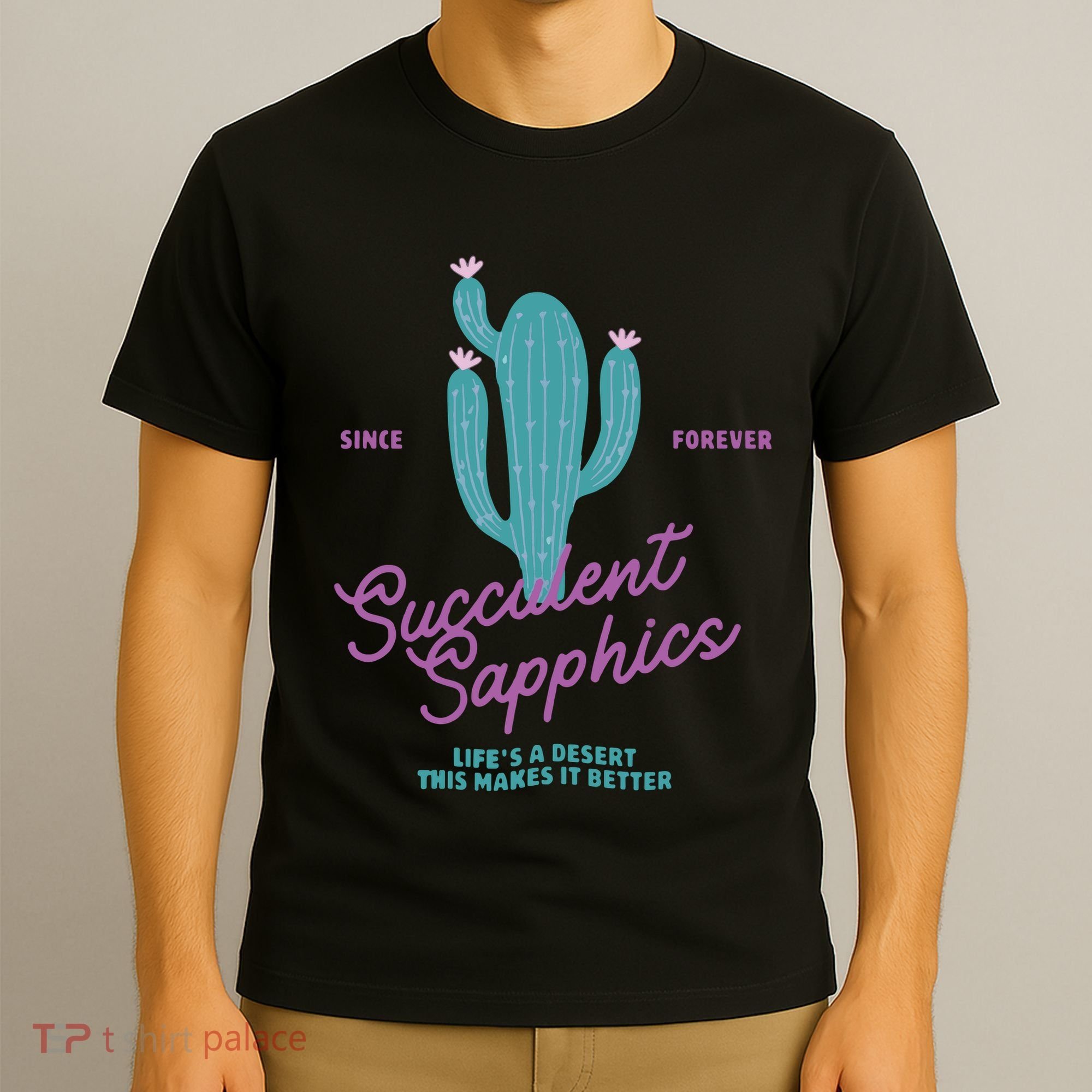 Lesbian Succulent Sapphics Plant Lesbian T-Shirt