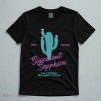 Lesbian Succulent Sapphics Plant Lesbian T-Shirt thumb 5