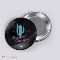 Lesbian Succulent Sapphics Plant Lesbian Button thumb 0