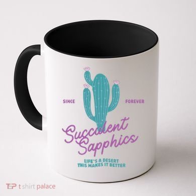 Lesbian Succulent Sapphics Plant Lesbian Coffee Mug