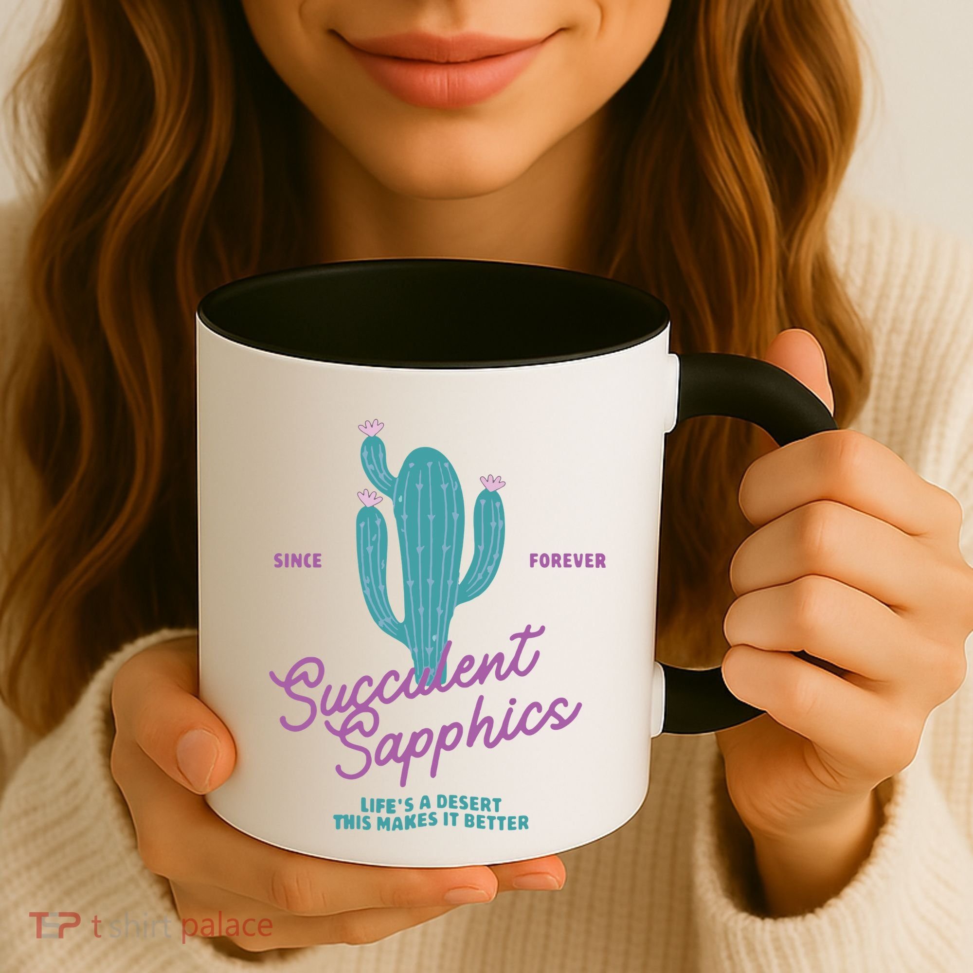 Lesbian Succulent Sapphics Plant Lesbian Coffee Mug