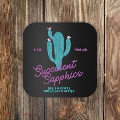 Lesbian Succulent Sapphics Plant Lesbian Coaster