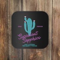 Lesbian Succulent Sapphics Plant Lesbian Coaster thumb 0