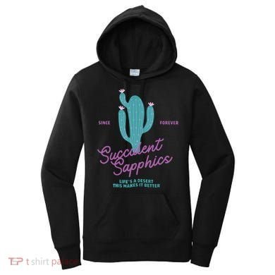 Lesbian Succulent Sapphics Plant Lesbian Women's Hoodie