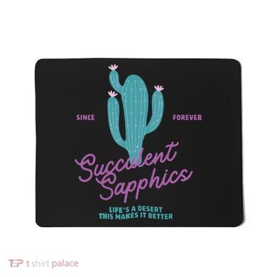 Lesbian Succulent Sapphics Plant Lesbian Mousepad