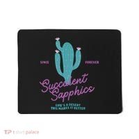 Lesbian Succulent Sapphics Plant Lesbian Mousepad thumb 0