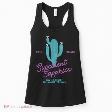 Lesbian Succulent Sapphics Plant Lesbian Women's Tank Top