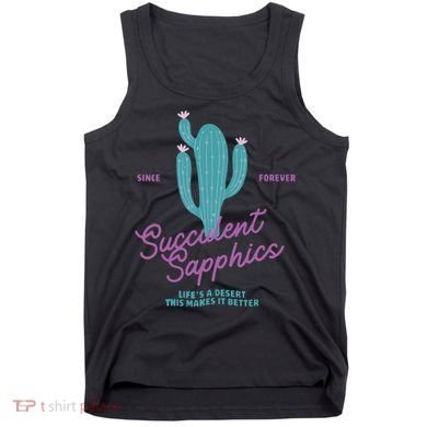 Lesbian Succulent Sapphics Plant Lesbian Tank Top