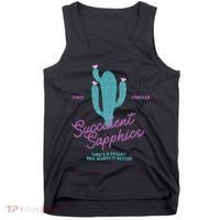 Lesbian Succulent Sapphics Plant Lesbian Tank Top thumb 0