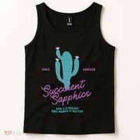 Lesbian Succulent Sapphics Plant Lesbian Tank Top thumb 2