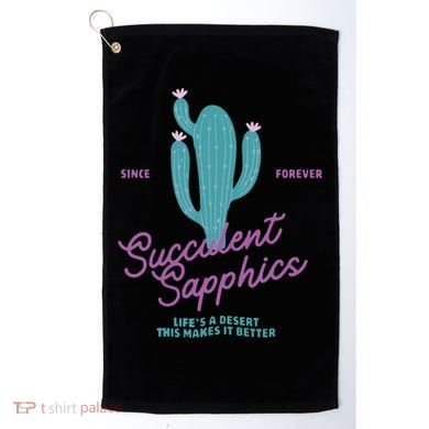 Lesbian Succulent Sapphics Plant Lesbian Golf Towel