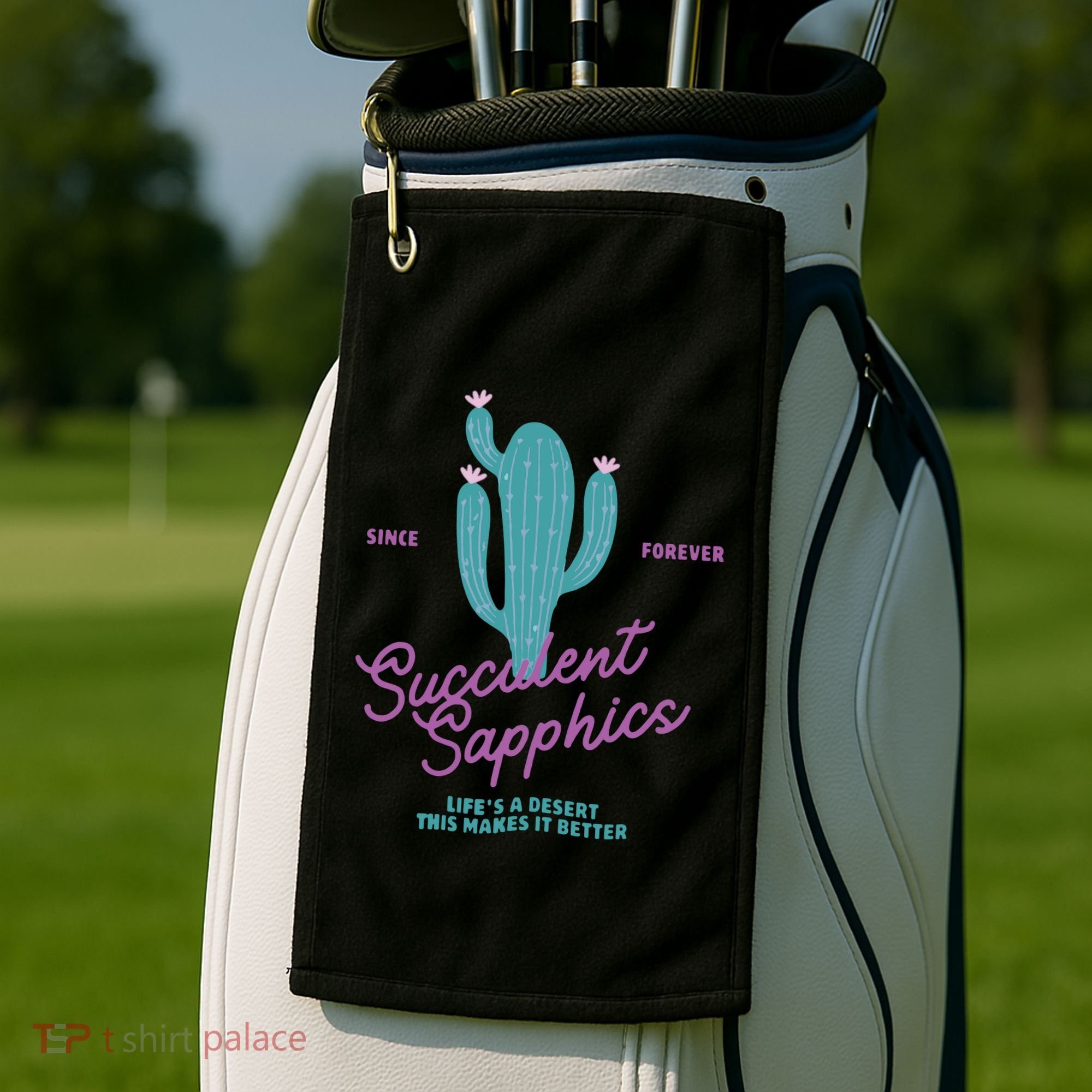 Lesbian Succulent Sapphics Plant Lesbian Golf Towel