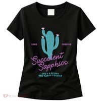 Lesbian Succulent Sapphics Plant Lesbian Women's T-Shirt thumb 0