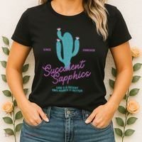 Lesbian Succulent Sapphics Plant Lesbian Women's T-Shirt thumb 2