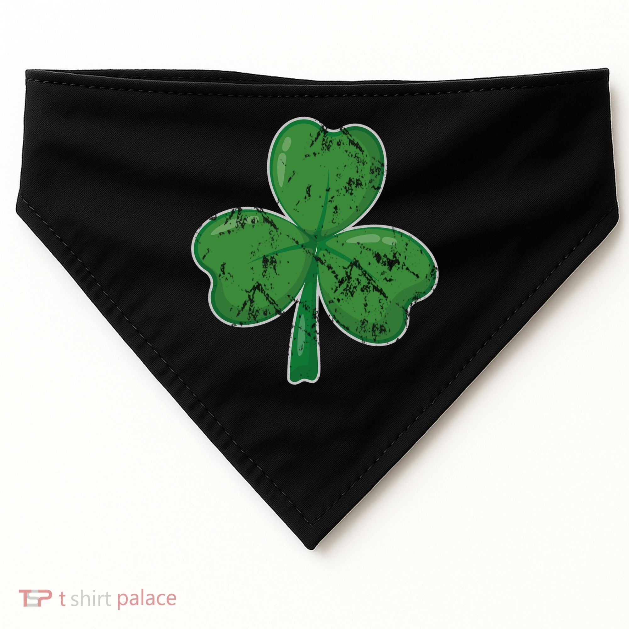 Lucky Shamrock St Patricks Day USA-Made Doggie Bandana