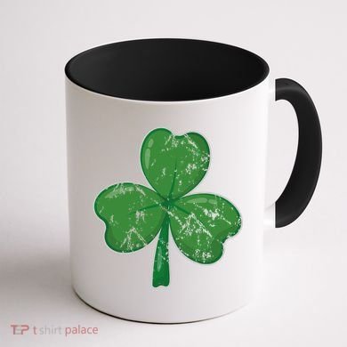 Lucky Shamrock St Patricks Day Coffee Mug back