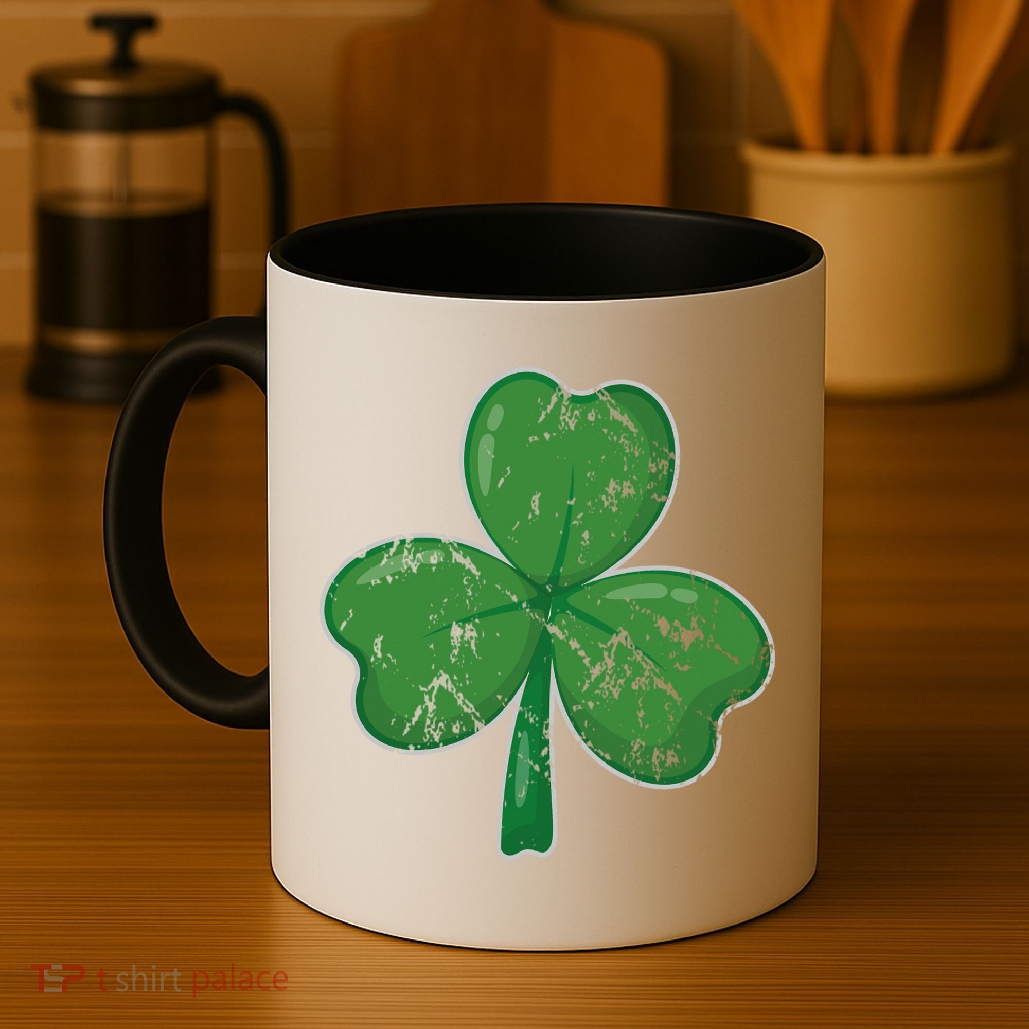 Lucky Shamrock St Patricks Day Coffee Mug