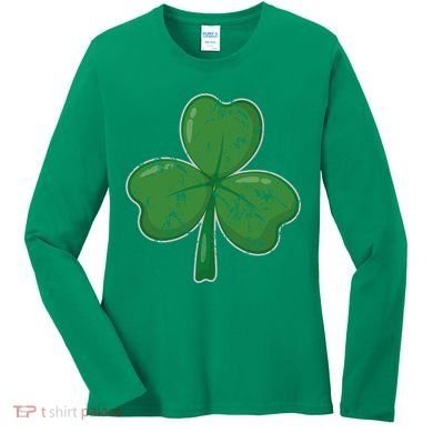 Lucky Shamrock St Patricks Day Women's Long Sleeve Shirt