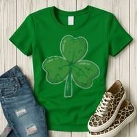Lucky Shamrock St Patricks Day Women's T-Shirt thumb 3