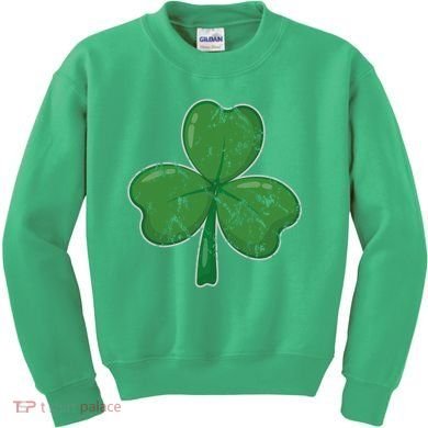 Lucky Shamrock St Patricks Day Kids Sweatshirt