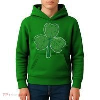 Lucky Shamrock St Patricks Day Kids Hoodie thumb 4