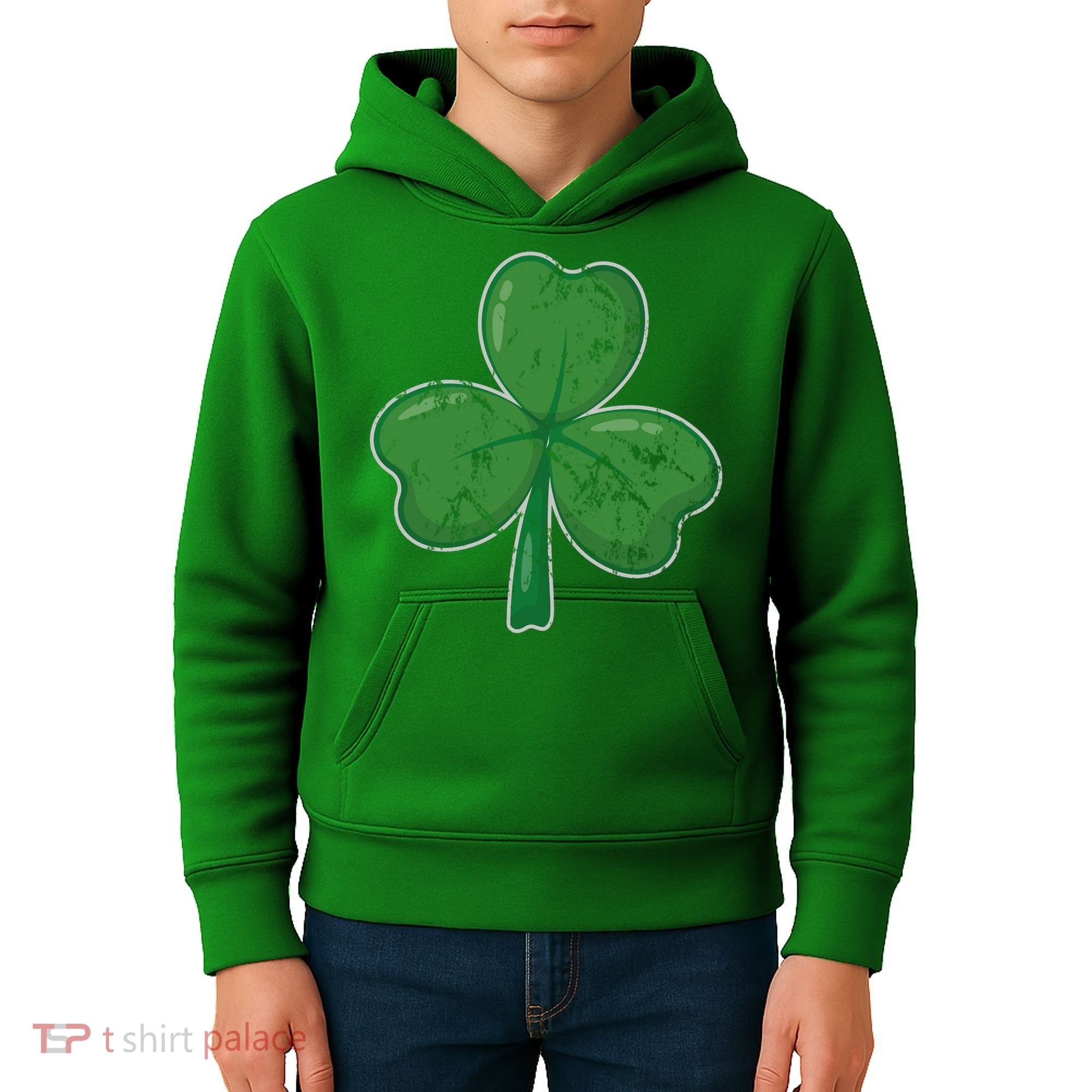 Lucky Shamrock St Patricks Day Kids Hoodie