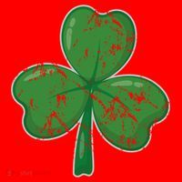 Lucky Shamrock St Patricks Day Santa Hat thumb 1