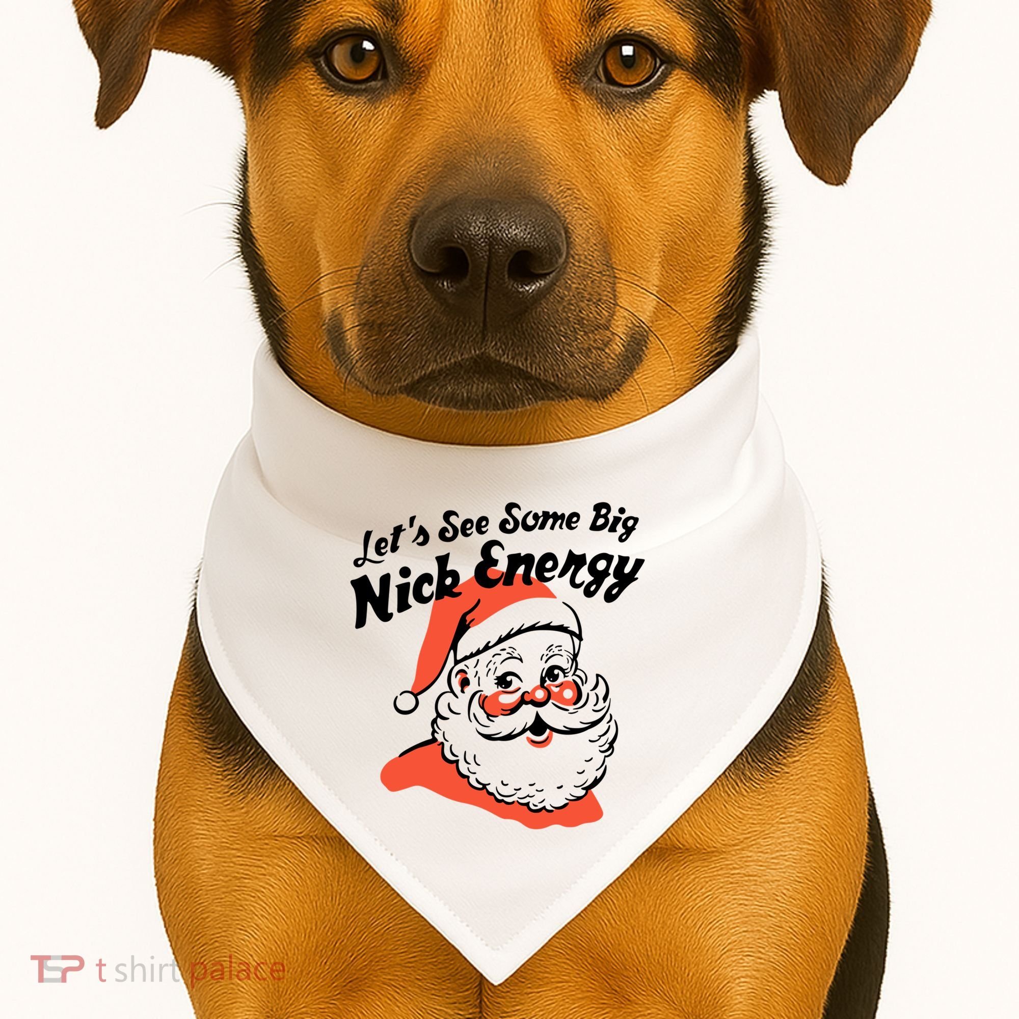 Lets See Some Big Nick Energy Funny Christmas Gift USA-Made Doggie Bandana