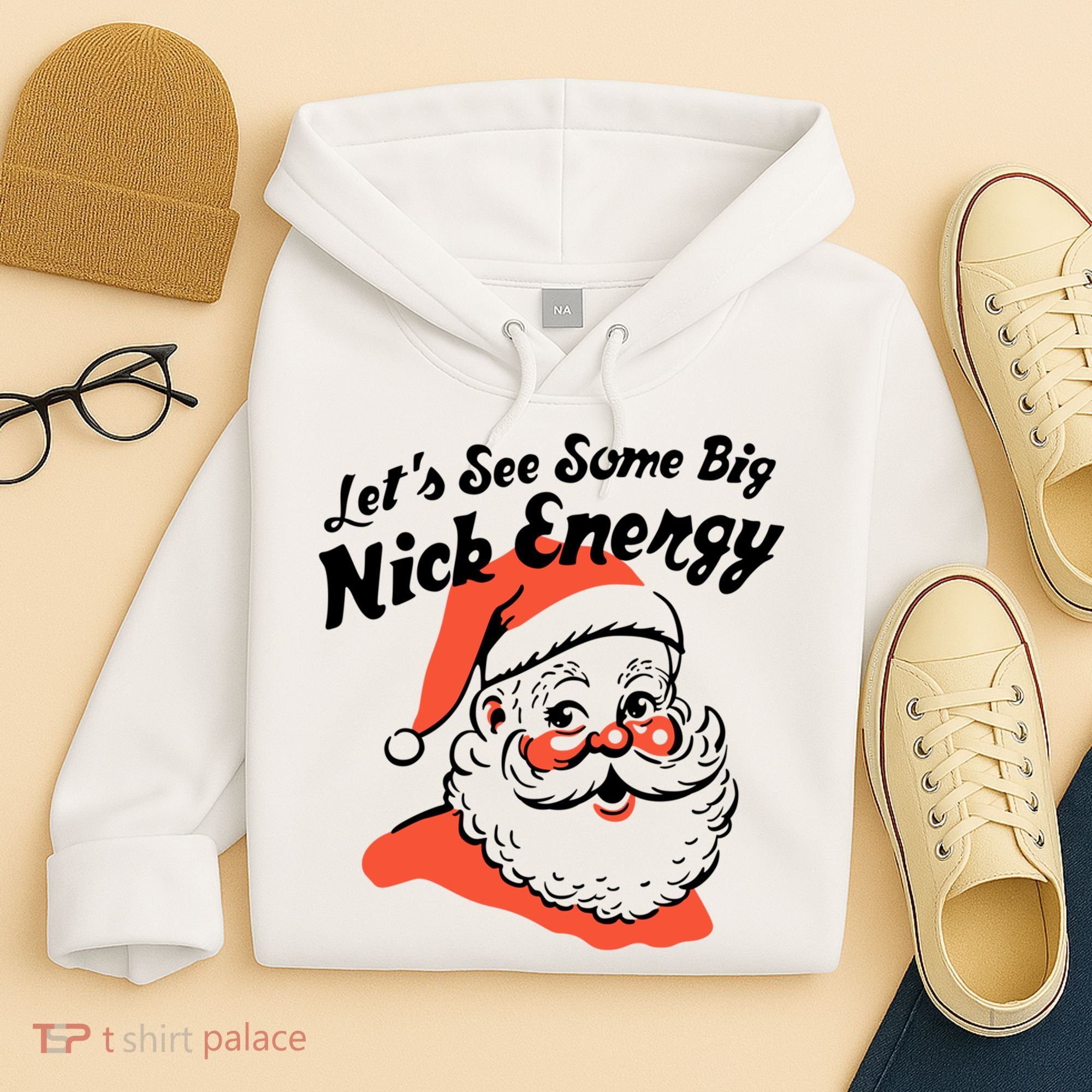 Lets See Some Big Nick Energy Funny Christmas Gift Hoodie