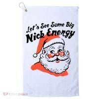 Lets See Some Big Nick Energy Funny Christmas Gift Golf Towel thumb 0