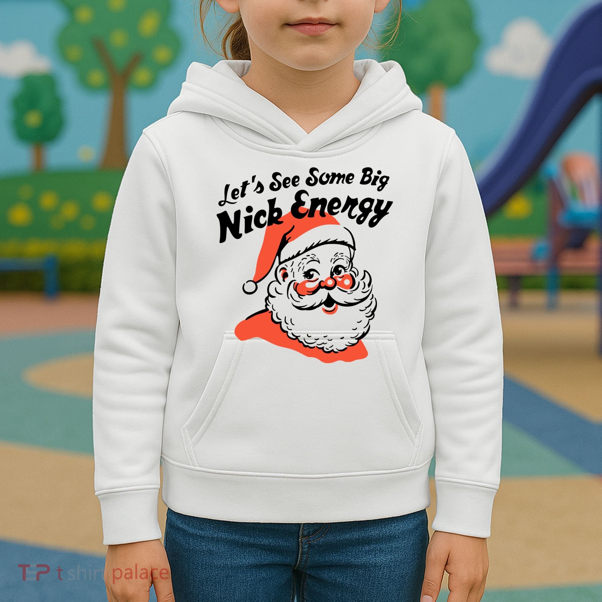Lets See Some Big Nick Energy Funny Christmas Gift Kids Hoodie