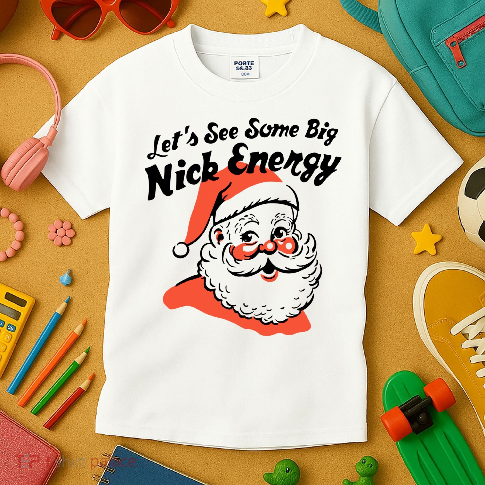 Lets See Some Big Nick Energy Funny Christmas Gift Kids T-Shirt