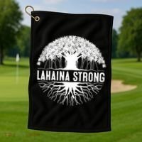 Lahaina Strong  Support Lahaina Golf Towel thumb 1