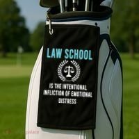 Law School Student Aspiring Future Attorney Lawyer Golf Towel thumb 2