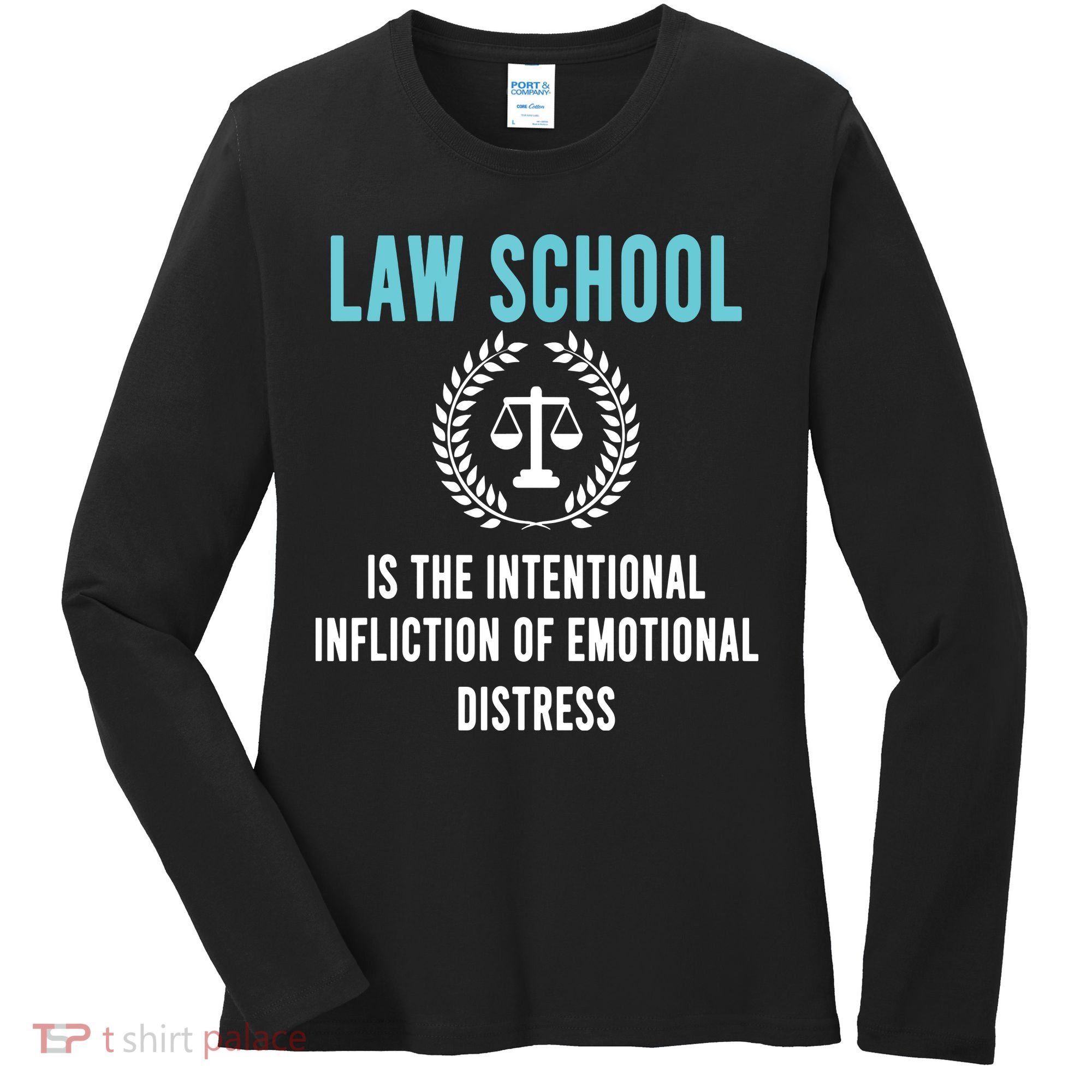 Law School Student Aspiring Future Attorney Lawyer Women's Long Sleeve Shirt