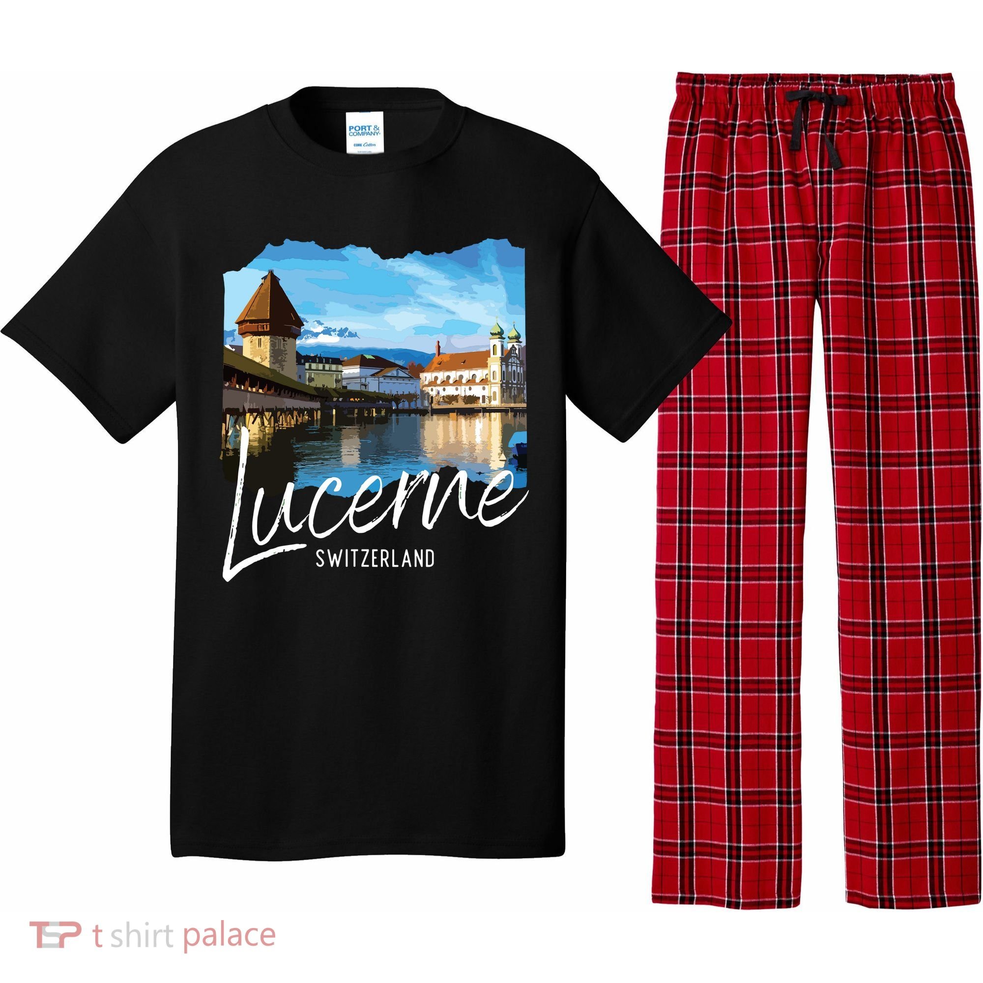 Lucerne Switzerland Souvenir Lucerne Pajama Set