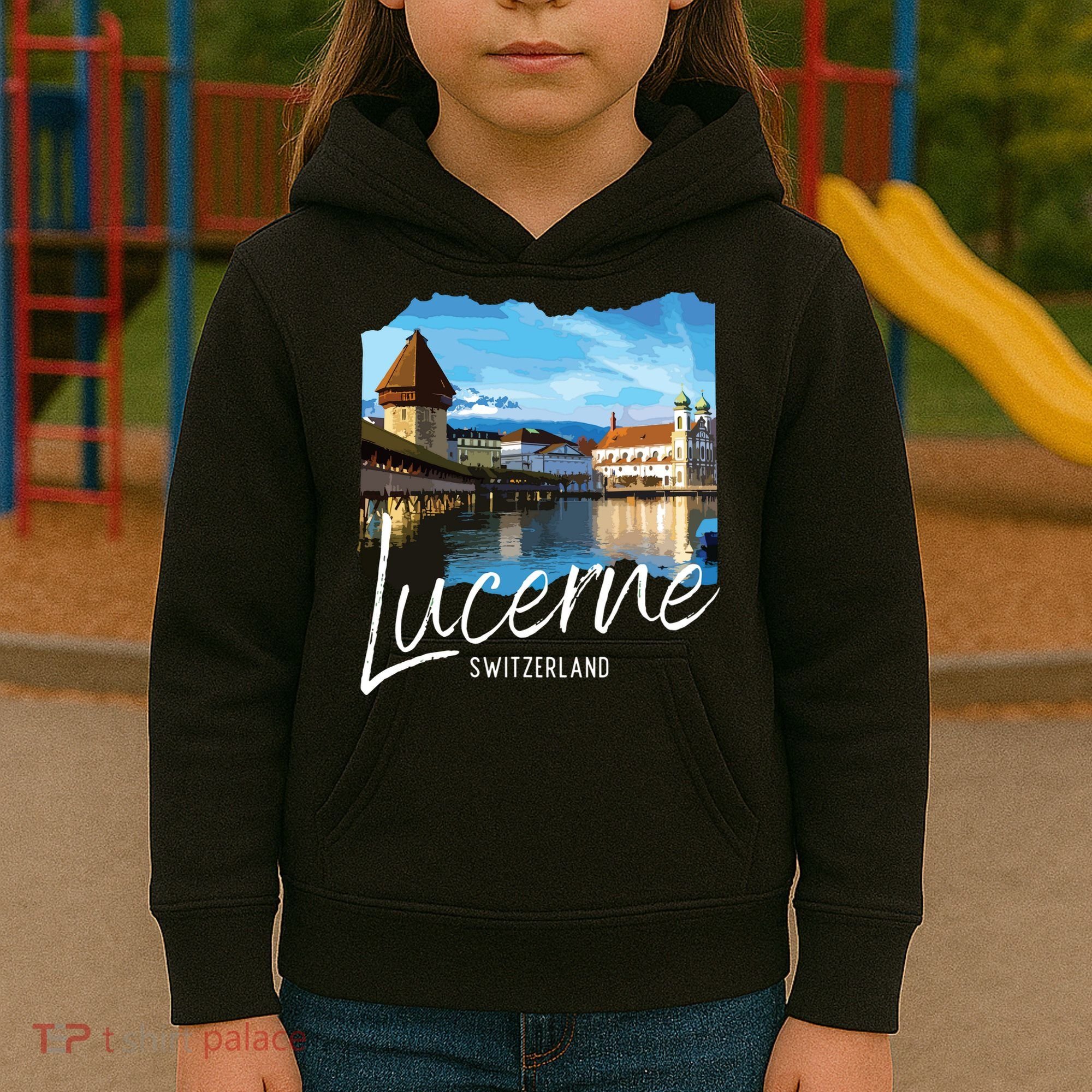 Lucerne Switzerland Souvenir Lucerne Kids Hoodie
