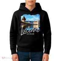 Lucerne Switzerland Souvenir Lucerne Kids Hoodie thumb 4
