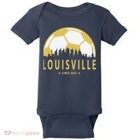 Louisville Soccer Since 2015 Gift Baby Bodysuit thumb 0