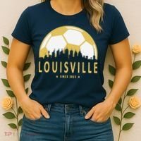 Louisville Soccer Since 2015 Gift Women's T-Shirt thumb 2