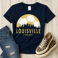 Louisville Soccer Since 2015 Gift Women's T-Shirt thumb 3