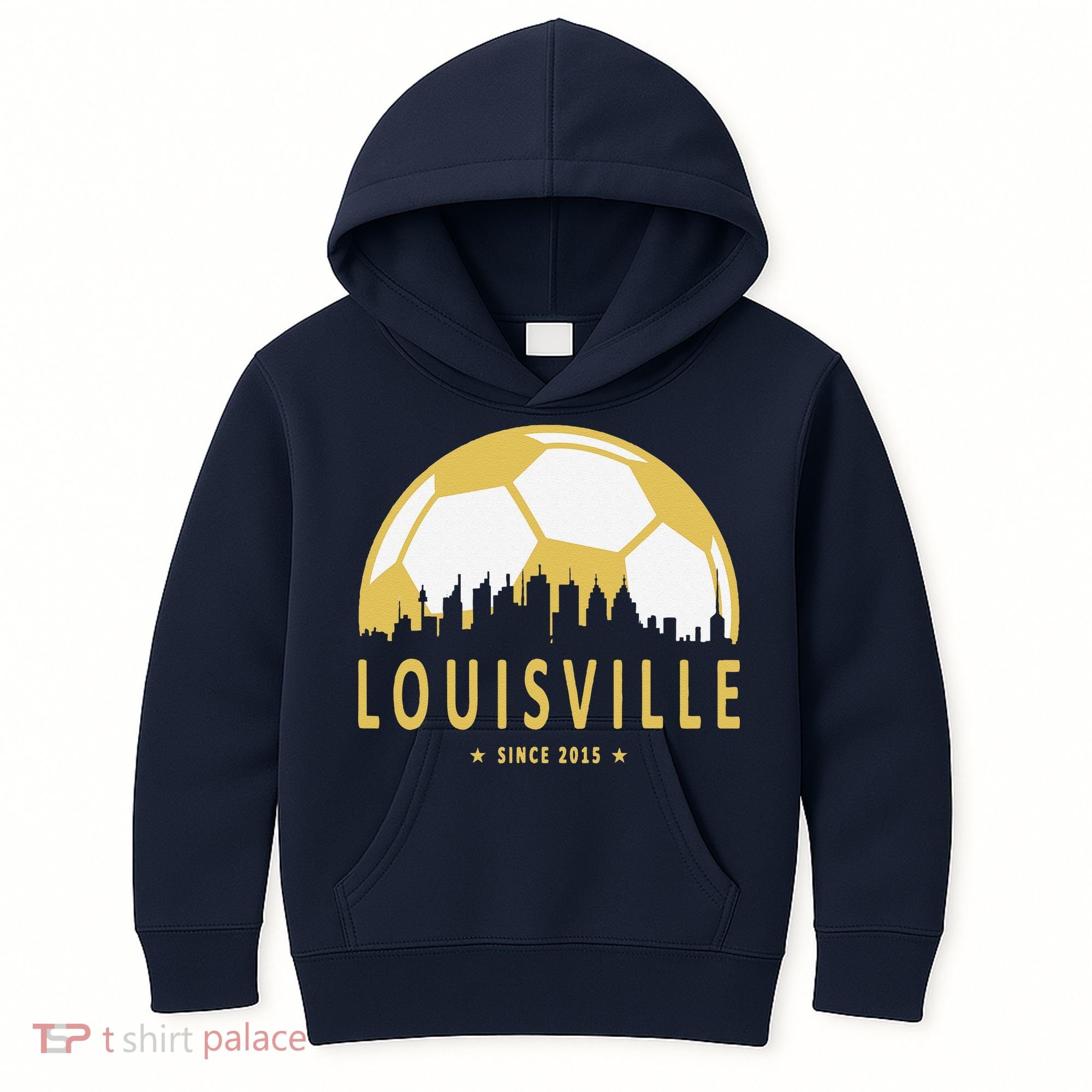 Louisville Soccer Since 2015 Gift Kids Hoodie