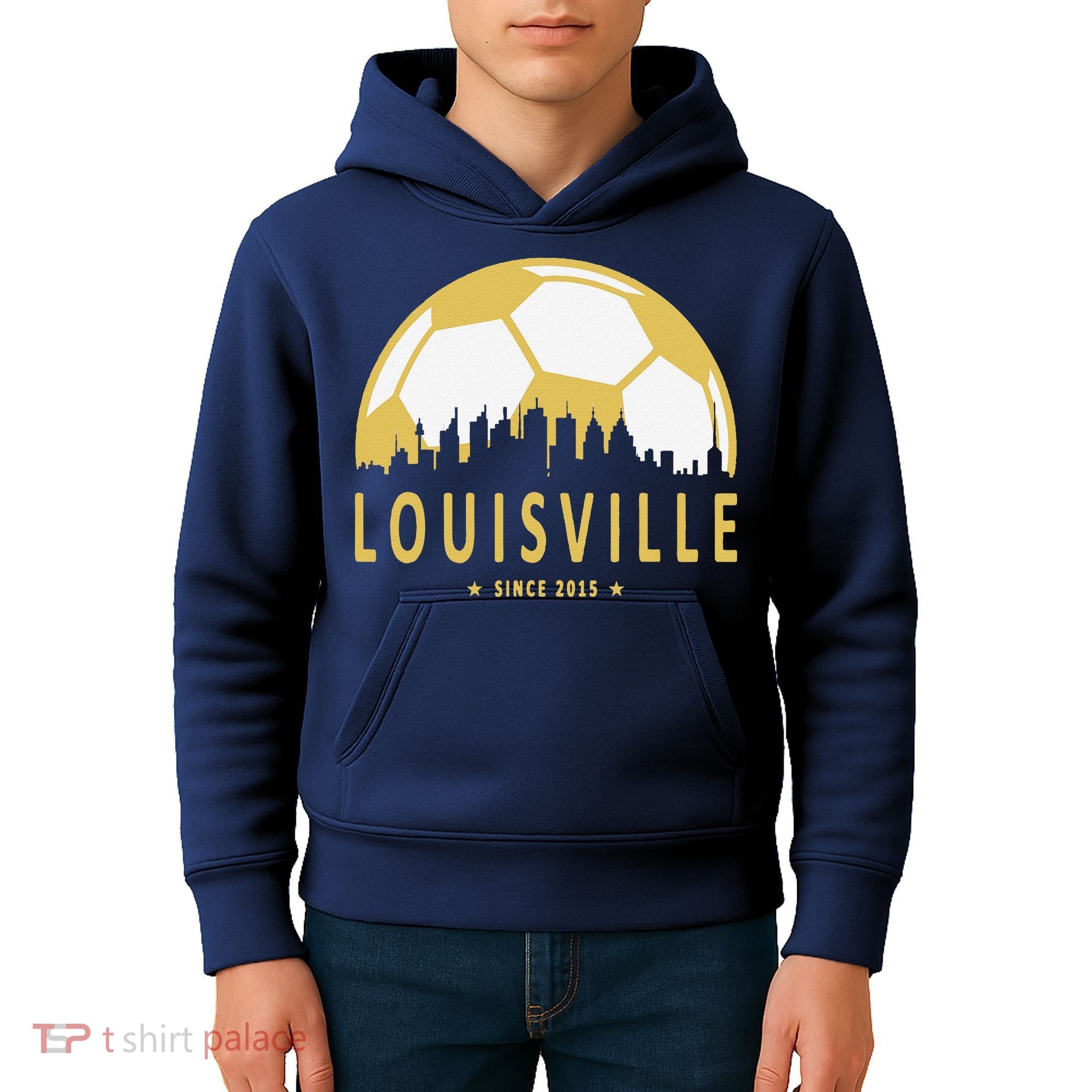 Louisville Soccer Since 2015 Gift Kids Hoodie