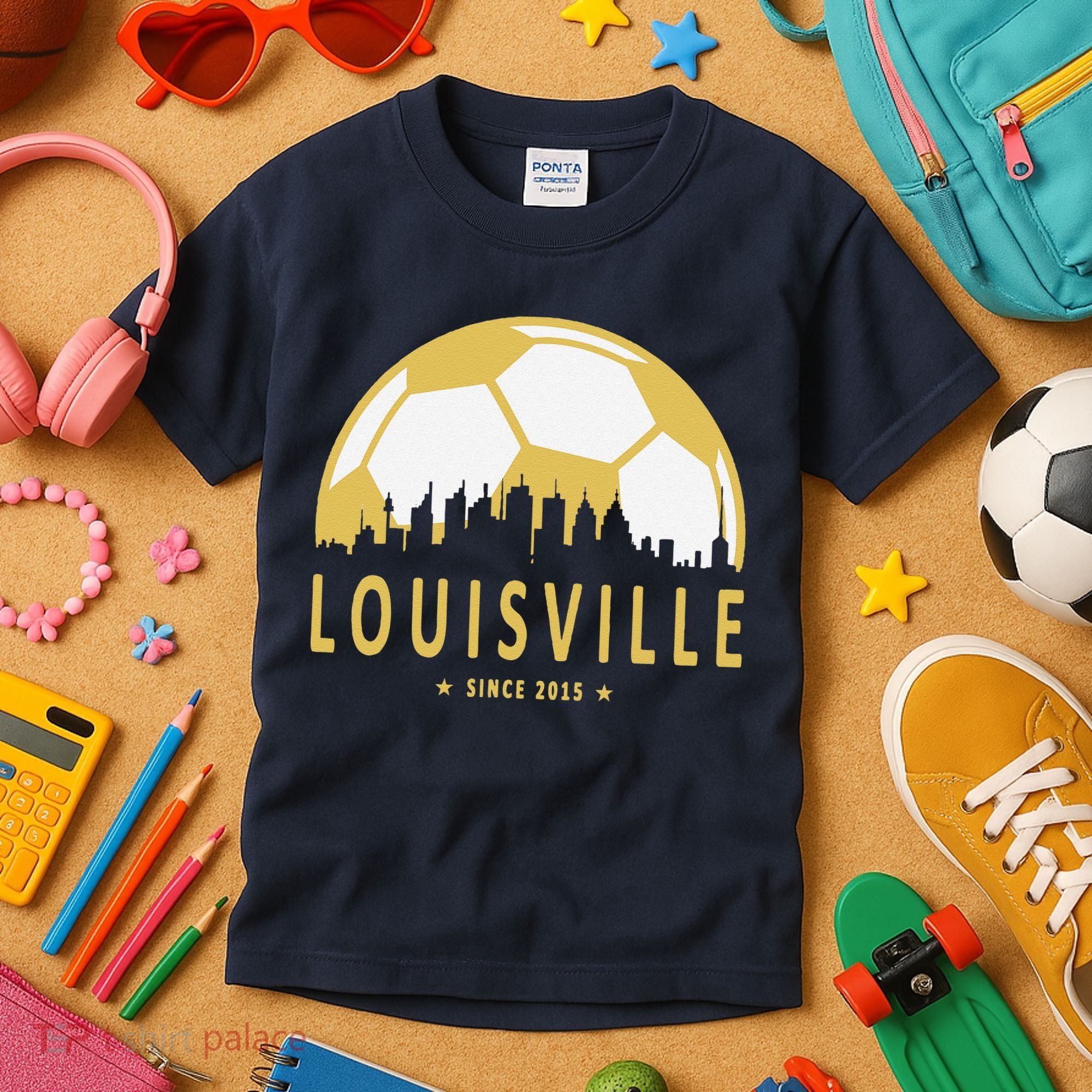 Louisville Soccer Since 2015 Gift Kids T-Shirt