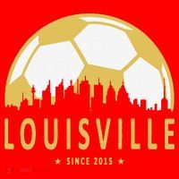 Louisville Soccer Since 2015 Gift Santa Hat thumb 1