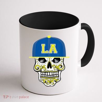 LA Sugar Skull Coffee Mug back