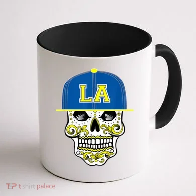 LA Sugar Skull Coffee Mug back