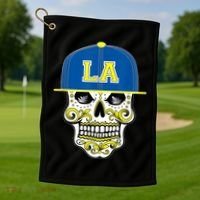 LA Sugar Skull Golf Towel thumb 1