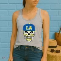 LA Sugar Skull Women's Tank Top thumb 2